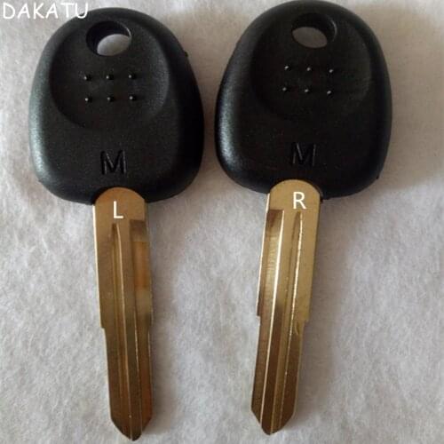 DAKATU Transponder Key Shell For Hyundai Elantra Sonata Santa Fe with Right /LEFT Blade Available for TPX and Carbon Chip