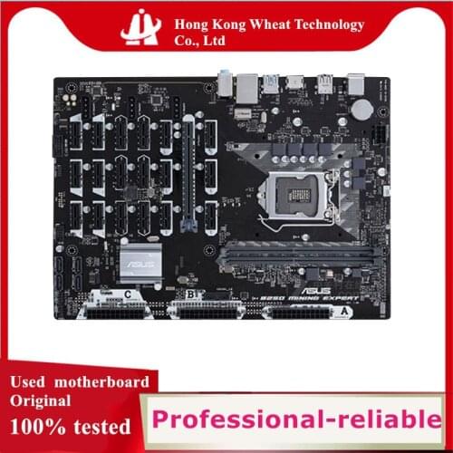 For ASUS B250 MINING EXPERT Motherboard Socket LGA 1151 DDR4 SATA3 For Intel B250 Original Desktop Used Mainboard
