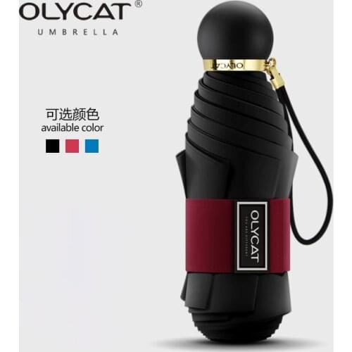 OLYCAT Cute Windproof Mini Rain Sun Pocket Umbrella Folding Ladys Umbrella Capsule Umbrella anti-UV Portable Children Umbrella