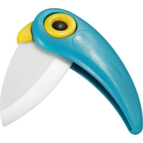 Fashion Hot Bird Rio Adventure Shape Folding Ceramic Knife Fruit Vegetable Cutting Paring Mini Knives