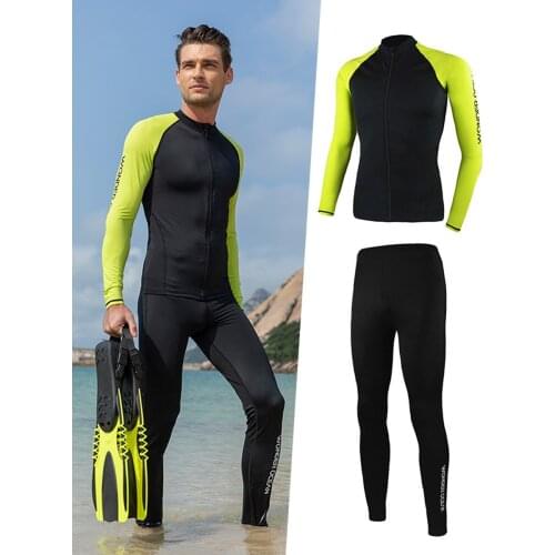 RTAAN Diving suit mens split long sleeve surfing anti cut winter sunscreen snorkeling swimsuit free diving wetsuit Scuba Diving