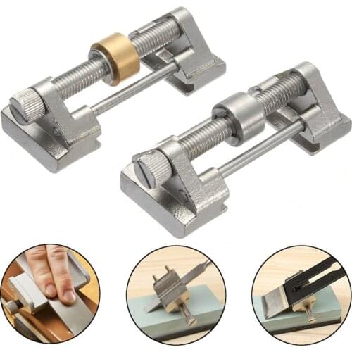 Stainless Steel Side Clamping Fixed Angle Honing Guide for Wood Chisel Planer Blade Flat Chisel Edge Sharpening