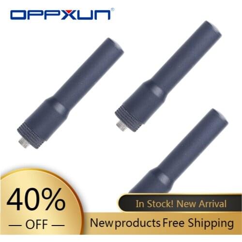OPPXUN 1pcs SMA-F Female Antenna VHF UHF Dual Band For Baofeng UV5R BF-888S For Kenwood For Retevis Walkie-Talkie