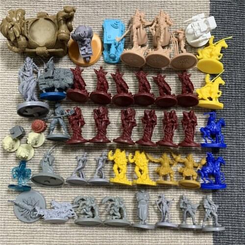Lot 46Pcs Miniatures Board Game Role-playing Game Soldiers Warriors Figures Toys Set