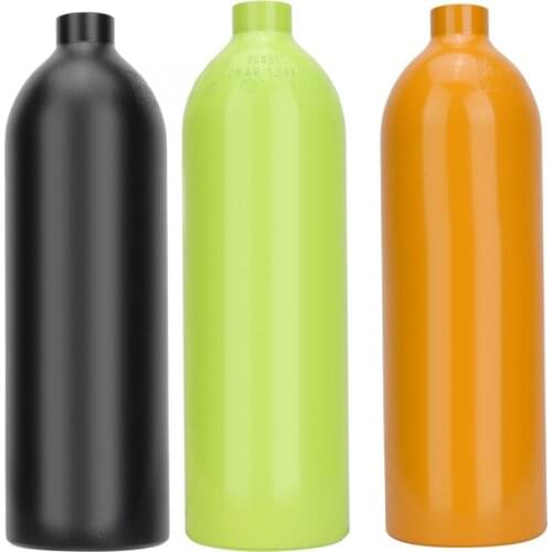 1L Professional Diving Oxygen Cylinder 6061 Aviation Aluminum Mini Scuba Diving Cylinder Snorkeling Oxygen Tank Diving Equipment