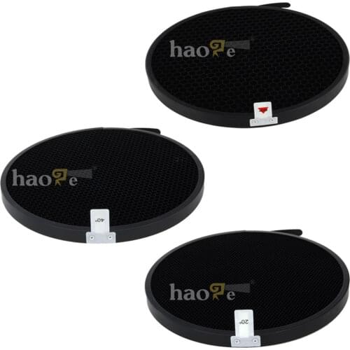 Haoge 180mm 20 40 60° Honeycomb Honey Comb Disc Grid for Profoto Zoom Reflector 2 II