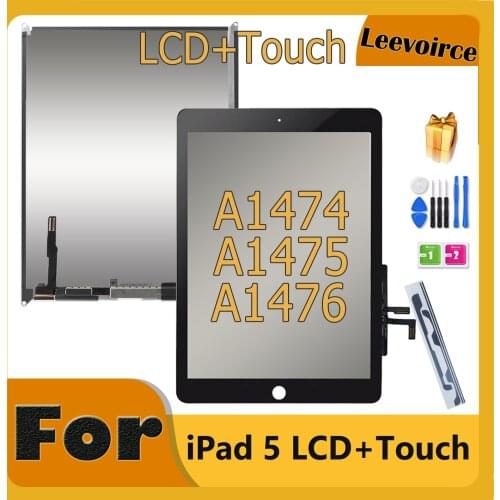 LCD TouchScreen For iPad 5 A1474 A1475 A1476 Touch Screen LCD Display Tablet PC Assembly Replacement Parts for Air 1 Air1 iPad5