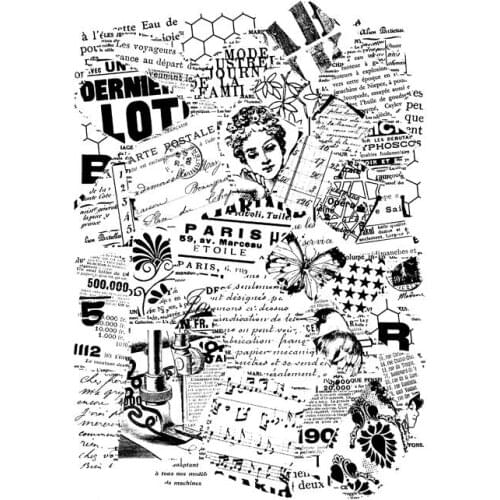 Words Background Transparent Stamp/ Clear Stamps /Set for DIY Scrapbooking Photo Album Decoration Supplies M1412