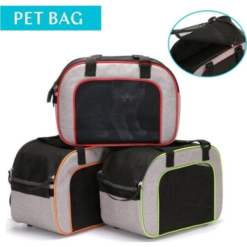 Dogs Carrier Bags Portable Single Shoulder Dual-Purpose Pet Cats Backpack Ventilation Mesh Put Out Travel Packbag Puppy Supplies