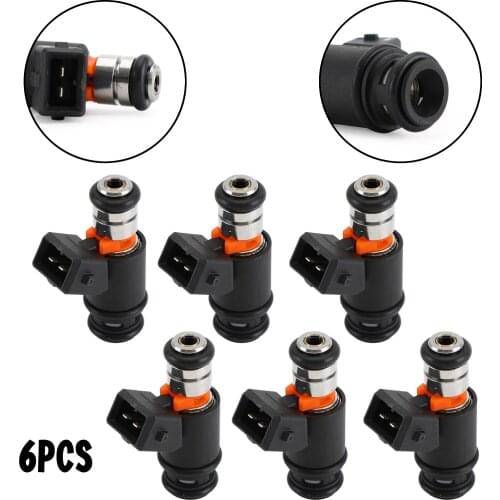 Artudatech 6PCS Fuel Injectors 021906031D Fit For VW Golf Jetta 1999-2002 EuroVAN 97 99-00 2.8L Car Accessories