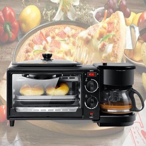 Toast oven coffee pot frying pan multi function breakfast maker machine