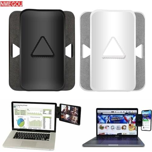 Universal Dual Display Side Mount Clip Phone Holder for IPhone XS Max XR X 8 7 6 Samsung Galaxy S8 S9 S10 Plus for Laptop Stand