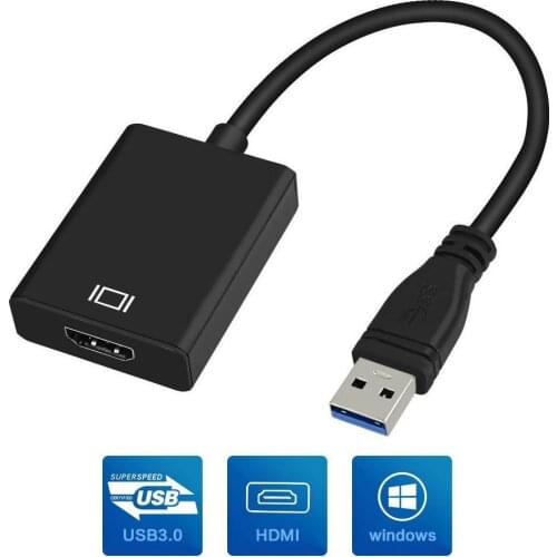USB 3.0 to HDMI Converter USB3.0 to HDMI Graphic Adapter Multi Display Cable for PC Notebook Projector HDTV HD 1080P