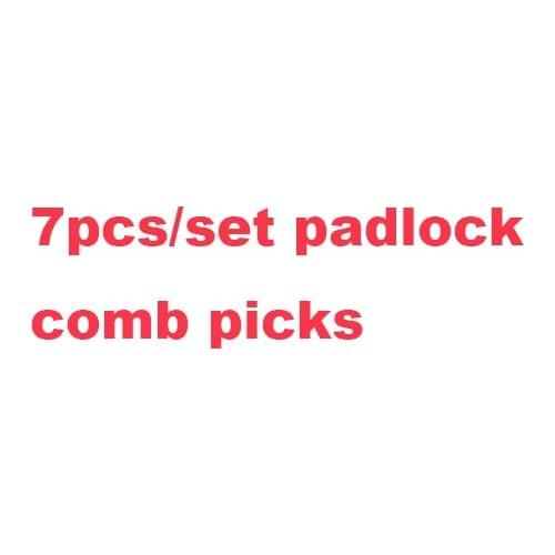 Top quality 7pcs / set padlock combs picks locks tools for professional locksmith