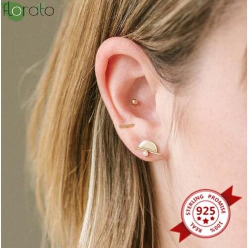 In-Ear Style 925 Silver Ear Needle Exquisite Mini Earrings Prevent Allergy womens gold Stud Earrings Jewelry Accessories