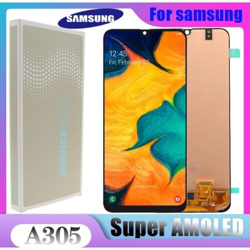 Original Super AMOLED A30 lcd For Samsung galaxy A30 A305 A305F A305FD A305A Display Touch Screen Digitizer Assembly Replacement