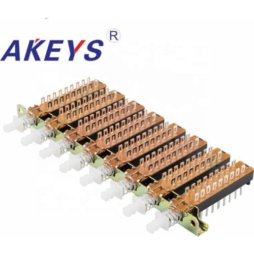 1PCS PBS-62H18-8 18PINS KAN8H Straight key switch for Electric fan