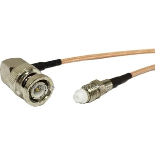 2PCS New BNC Male Right Angle Switch FME Femael Jack pigtail cable RG316 Wholesale Fast Ship 15CM 6" Adapter