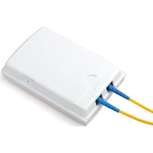 5-20pcs Fiber Optic Information box 2 core Optic Termintion Box 130*90*30mm FTTH fiber home box panel ABS plastic faceplate