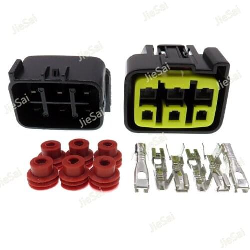 6 Pin Female Male Wire Harness Waterproof Automotive MotoCycle Connector