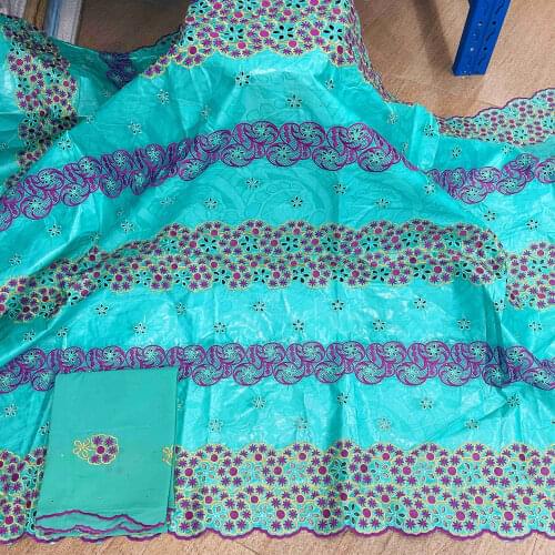 African bazin riche fabric high quality india basin riche brocade guinea brocade fabric with beads nigerian lace 5+2yards/lot