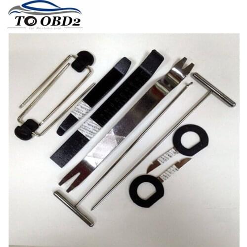 Auto Car Radio Panel Door Clip Trim Dash Audio Removal Installer Pry Tool Disassembly Plastic Pry Tool Hand Repair Tool 9pcs