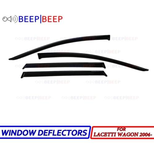 For Chevrolet Lacetti Wagon 2004- Universal car window deflectors sun guard rain wind vent visor cover car styling accessories