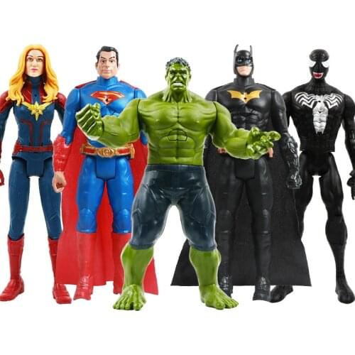 12''/30cm Marvel Avengers Venom Spiderman Thanos Hulk Iron Man Thor Wolverine Action Figure Toys Kid Birthday Gifts