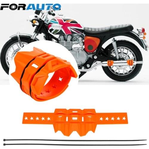 FORAUTO Universal Anti-hot Glue Motorcycle Exhaust Muffler Pipe Shield Protector Guard Moto Accessories