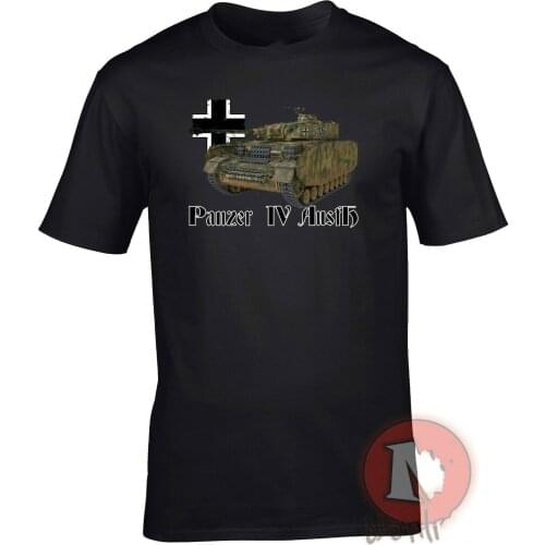 Panzer 4 Ausf H Tank T-Shirt WW2 German Military Armour Summer Cotton Short Sleeve O-Neck Mens T Shirt New S-3XL