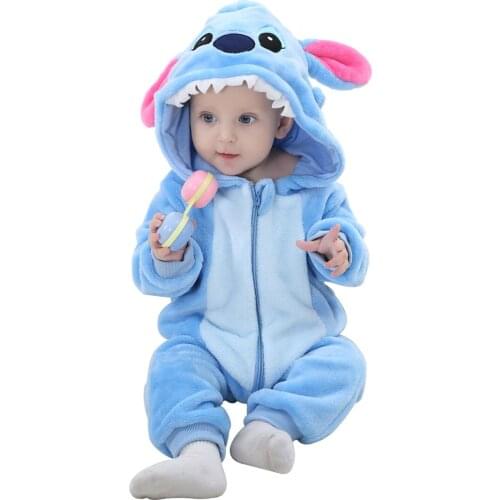 Cute Cartoon Flannel Baby Rompers Winter Newborn Clothes Baby Girls Boys Romper Infant Clothing Jumpsuit Toddler Babys Sets