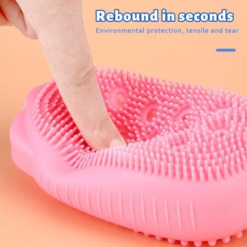 Creative Silicone Bubble Bath Brush Double-sided Massage Scalp Backrubbing Bath Massage Skin Clean Shower Brushes Bath Shower