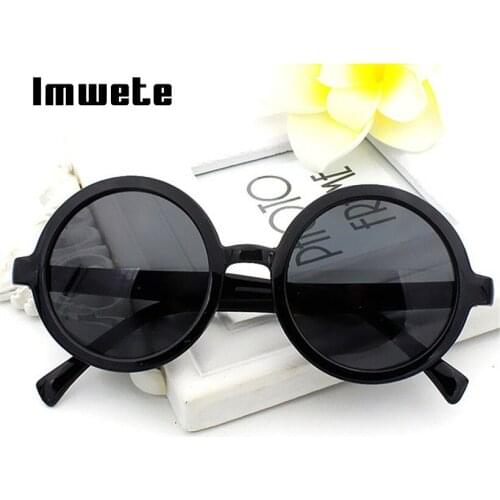 Imwete Round Sunglasses Women Men Classic Coating Sun Glasses Female Male Vintage Multicolor Lenses Eyewear Mirror Sunglass