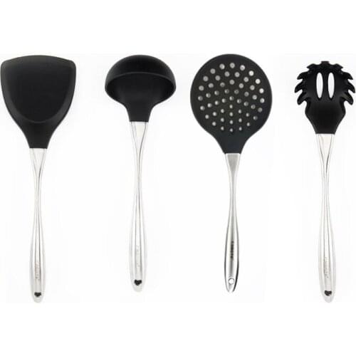 Sunshine Xiaomi 304 Stainless Steel Non-stick 1PC Kitchen Utensils Ladle/Turner/Skimmer/Spaghetti Spoon Food Grade Silicone