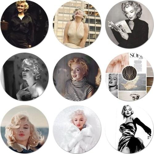 Marilyn Monroe Brand Housing Icons Pins Badge Decoration Brooches Metal Badges For Backpack Decoration