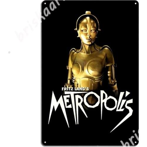 Fritz Lang - Metropolis Metal Signs Wall Cave Cinema Customize Wall Decor Tin sign Posters