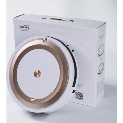 Mini Wireless Auto Robotic Vacuums With Cleaning Timer No Dead Ends Super Quiet Wet/Dry Use for All Flat Floor