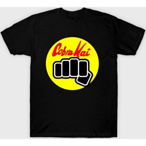 2020 Men T Shirt Cobra Kai Printed Short Sleeve T-shirt Tops