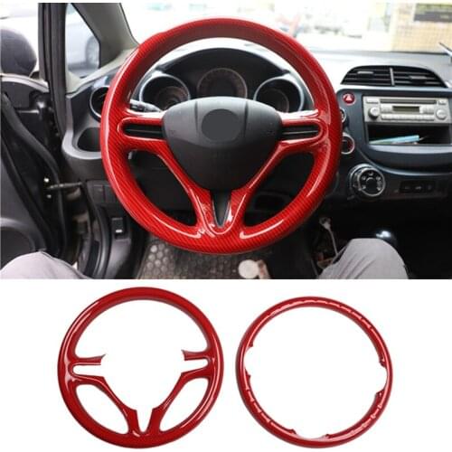 NEW-Car Steering Wheel Anti-Scratch Bright Strip Scratch-Covering Interior Patch for Honda Fit 2008-2011 City 2008-2014