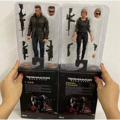 NECA Terminator T-800 Dark Fate Sarah Connor PVC Action Figure Model Toy Doll Gift