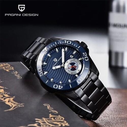 Pagani Design 2021 New Top Luxury Business Mens Automatic Mechanical Watch Night Light Pointer Stainless Steel Waterproof Watch