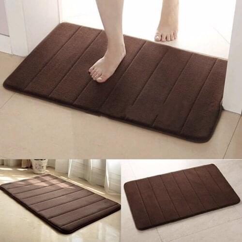 Home Practical Anti Slip Mat Rug Bathroom Non-Slipping Mats Memory Foam Rug Shower Carpet Pad For Bathroom Kitchen