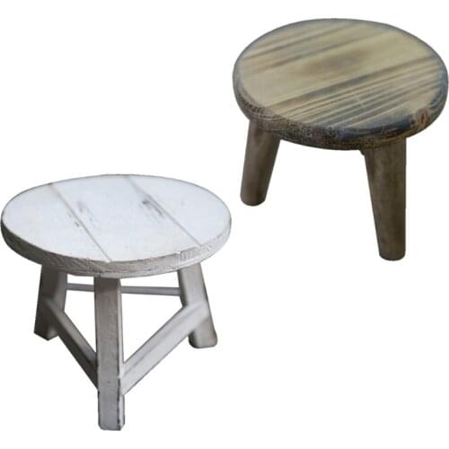 Newborn Photography Props Mini Wood Desk Tea Tables Baby Photo Posing Wooden Prop Foto Shooting Accessories