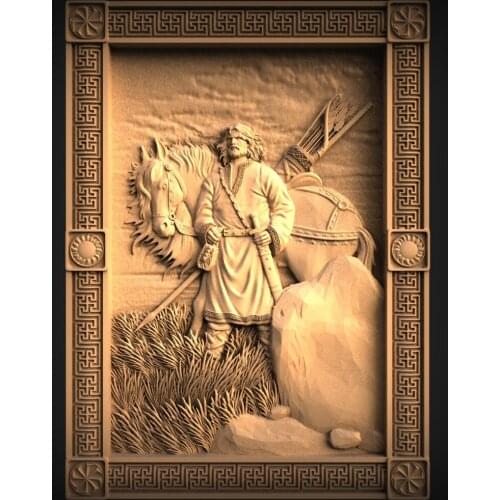 STL Relief Model 3D Model for CNC Router 3D Printer Artcam Aspire Bas Relief STL File Format 3D Carving Home Wall Decoration