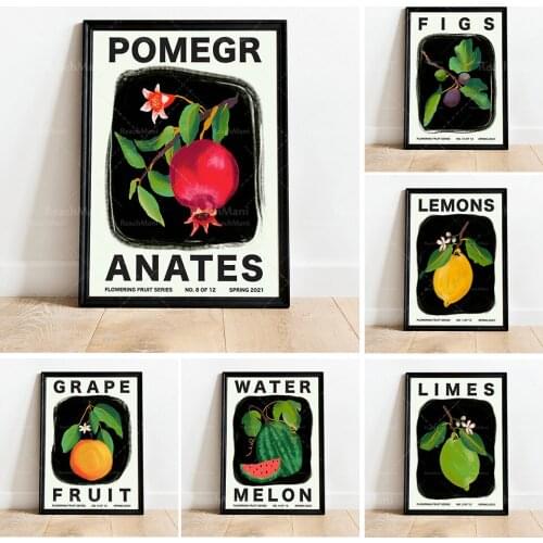 Modern Fruit Canvas Painting Nordic Fruit Kitchen Posters and Prints Living Room Home Decoration Wall Art Pictures