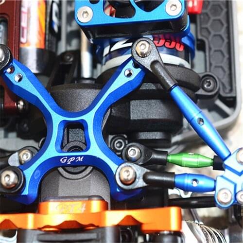 Aluminum Alloy Rear Tie Rods Stabilizer Fixing Holder for TRAXXAS GT4-TEC 2.0 83056-4 RC Car Modification Parts