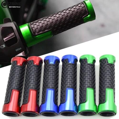 2PCS Motor Universal With 7/8" 22 Aluminium Rubber Handle Bar Grips For Honda CB600 HORHET 250 CB900F CB 600 250 CB 900 F Hornet