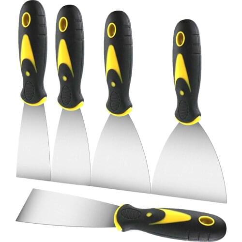 Wallpaper scraper 5 Pack paint wallpaper scraper tool kit, stainless steel filler knife, dry wall seam knife 1.5,2,3,4,5 inches