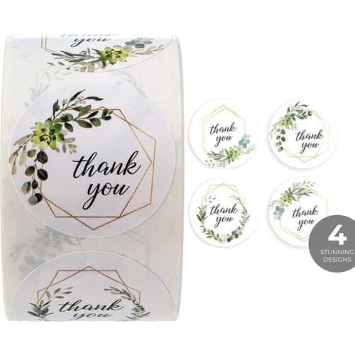 500Pcs Round "THANK YOU " Stickers Seal Labels Sticker Scrapbooking For Package Stationery Sticker Envelope Handmade Classic Toy