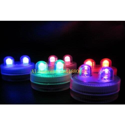 60pcs/lot Free Shipping Wedding Dual waterproof led tea light Waterproof Multi-color Valentines day led candle light
